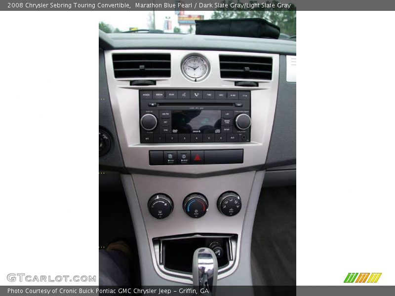 Marathon Blue Pearl / Dark Slate Gray/Light Slate Gray 2008 Chrysler Sebring Touring Convertible