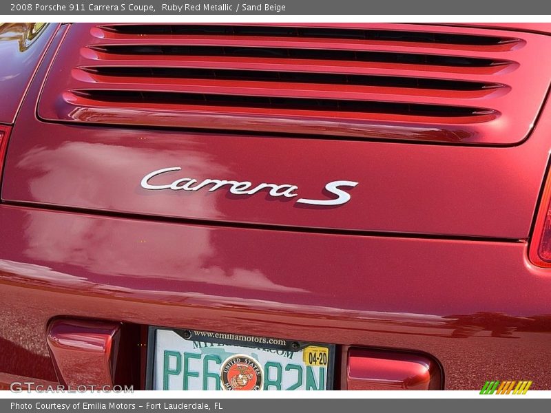 Ruby Red Metallic / Sand Beige 2008 Porsche 911 Carrera S Coupe
