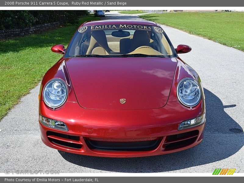 Ruby Red Metallic / Sand Beige 2008 Porsche 911 Carrera S Coupe