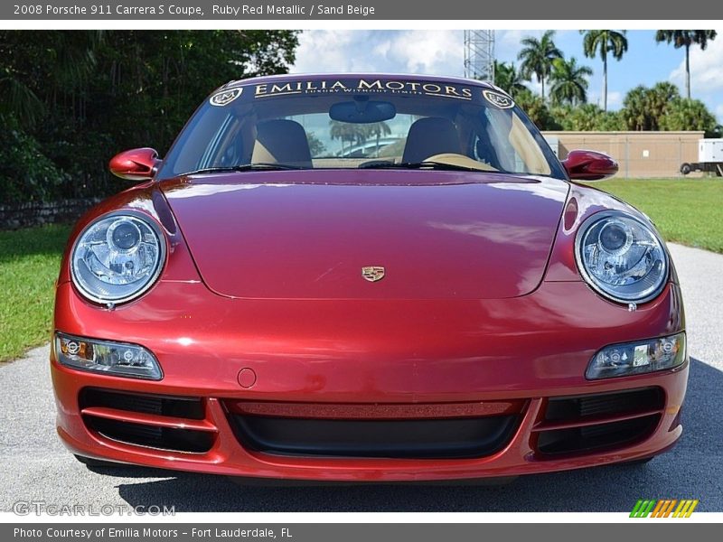Ruby Red Metallic / Sand Beige 2008 Porsche 911 Carrera S Coupe