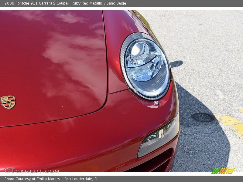 Ruby Red Metallic / Sand Beige 2008 Porsche 911 Carrera S Coupe