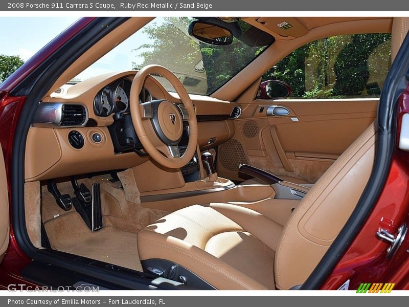  2008 911 Carrera S Coupe Sand Beige Interior