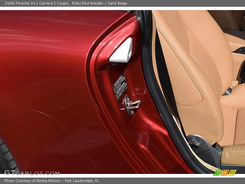 Ruby Red Metallic / Sand Beige 2008 Porsche 911 Carrera S Coupe