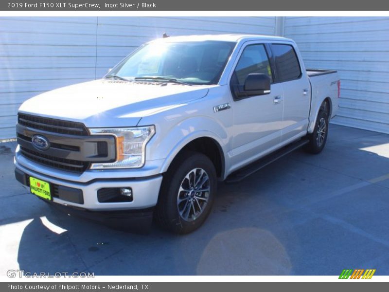 Ingot Silver / Black 2019 Ford F150 XLT SuperCrew