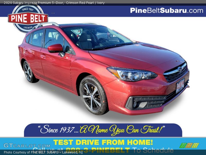 Crimson Red Pearl / Ivory 2020 Subaru Impreza Premium 5-Door