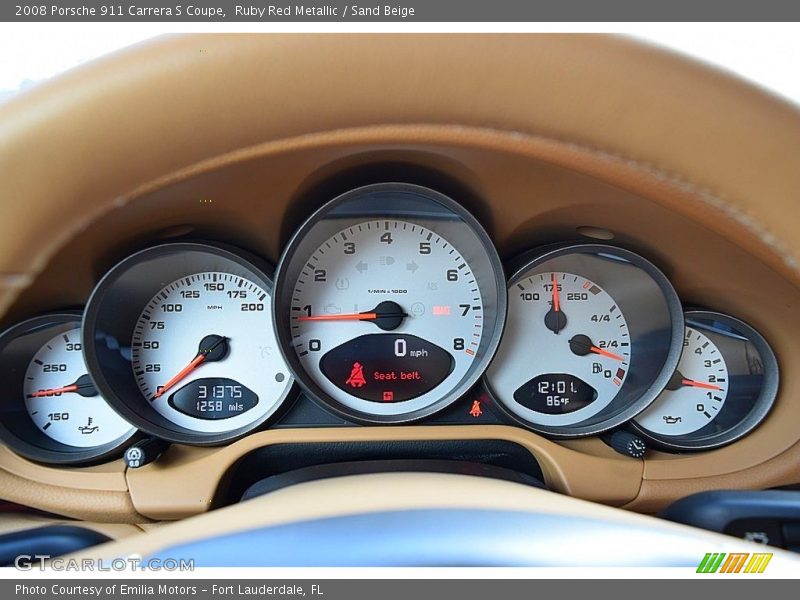 2008 911 Carrera S Coupe Carrera S Coupe Gauges