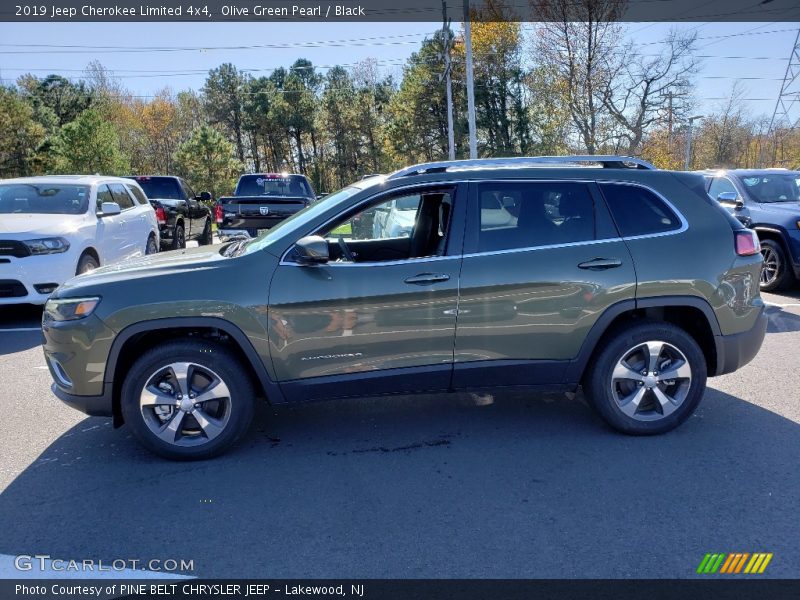 Olive Green Pearl / Black 2019 Jeep Cherokee Limited 4x4