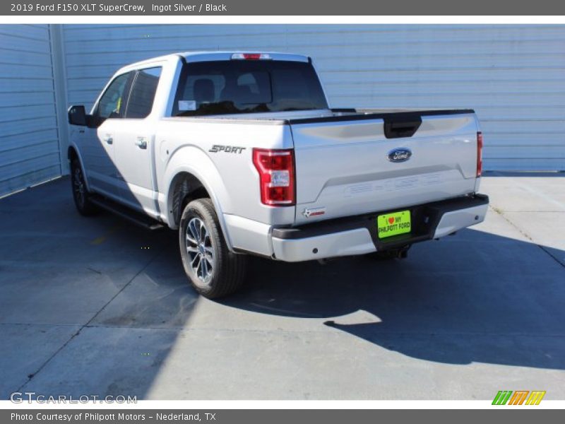 Ingot Silver / Black 2019 Ford F150 XLT SuperCrew