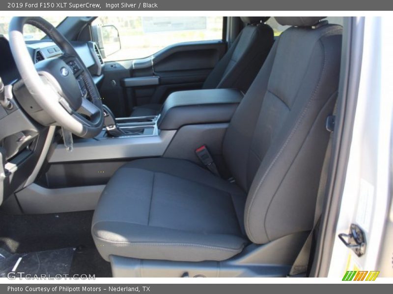 Ingot Silver / Black 2019 Ford F150 XLT SuperCrew