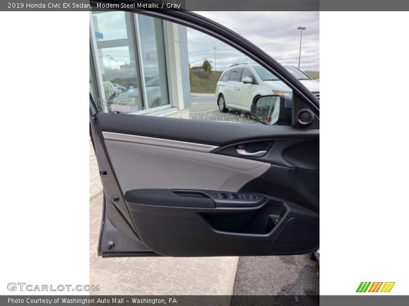Modern Steel Metallic / Gray 2019 Honda Civic EX Sedan