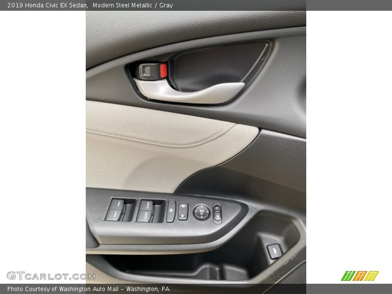 Modern Steel Metallic / Gray 2019 Honda Civic EX Sedan