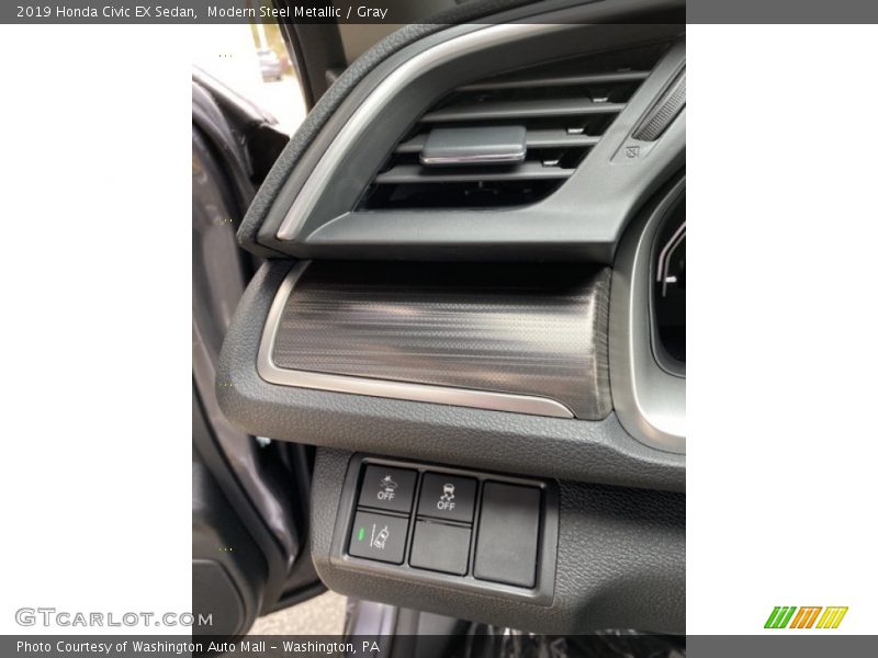 Modern Steel Metallic / Gray 2019 Honda Civic EX Sedan