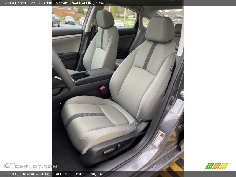 Modern Steel Metallic / Gray 2019 Honda Civic EX Sedan