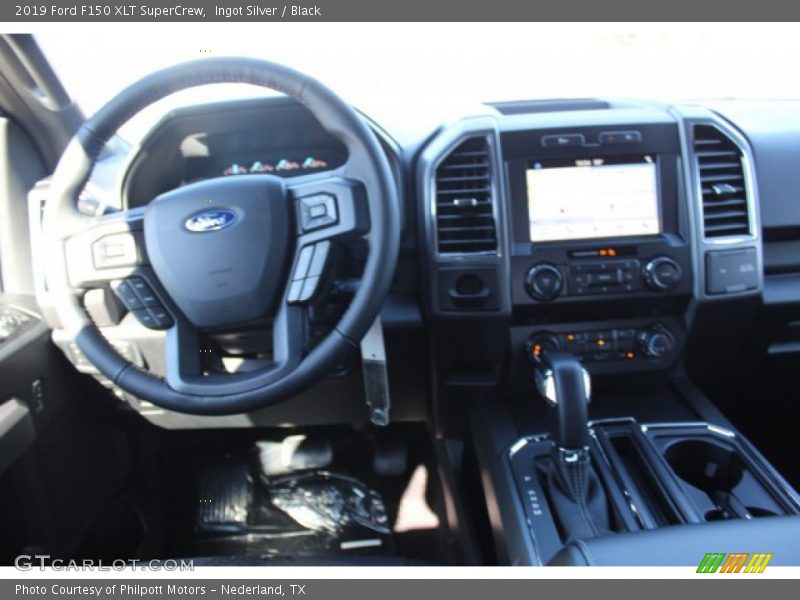 Ingot Silver / Black 2019 Ford F150 XLT SuperCrew