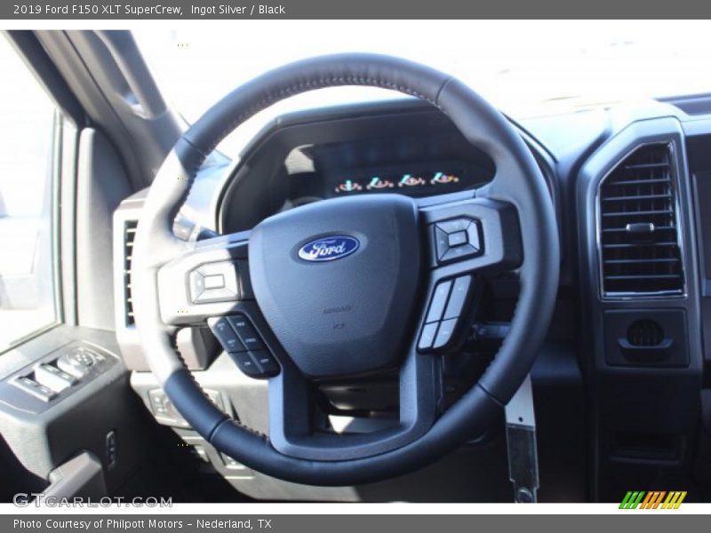 Ingot Silver / Black 2019 Ford F150 XLT SuperCrew