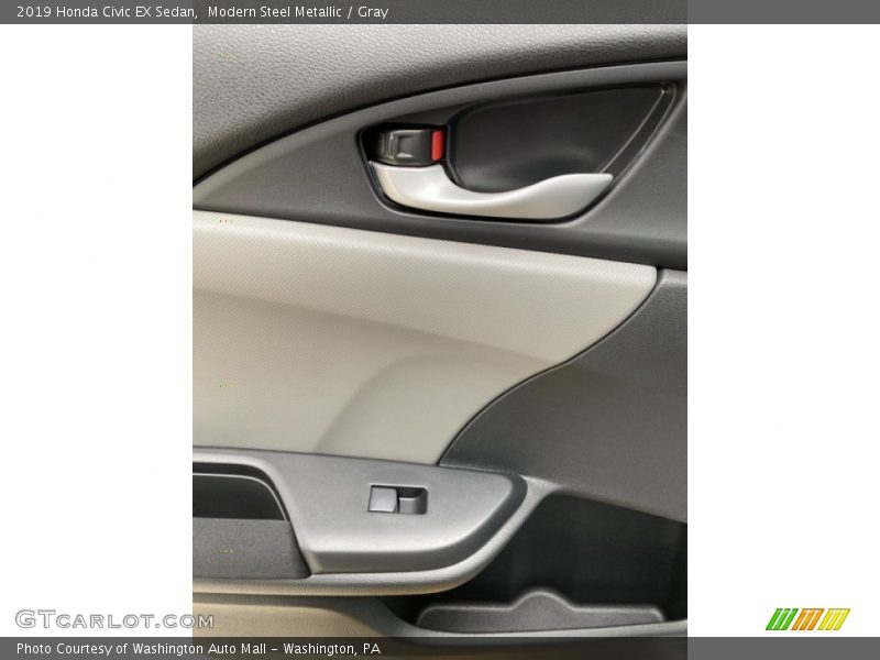 Modern Steel Metallic / Gray 2019 Honda Civic EX Sedan