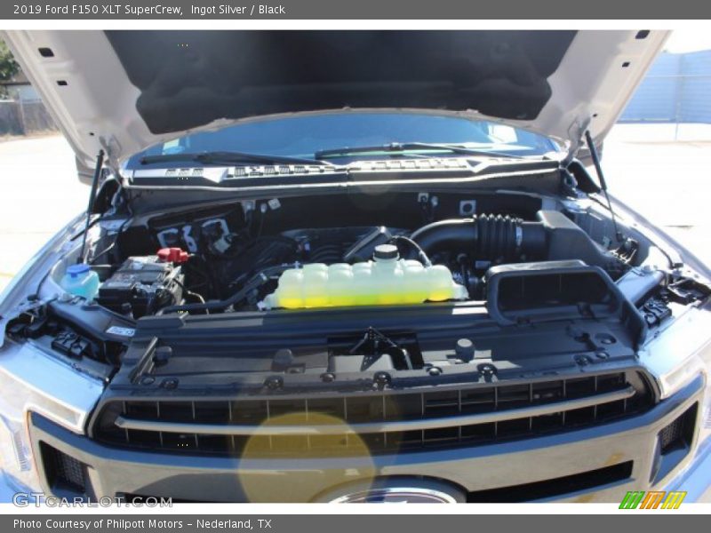 Ingot Silver / Black 2019 Ford F150 XLT SuperCrew