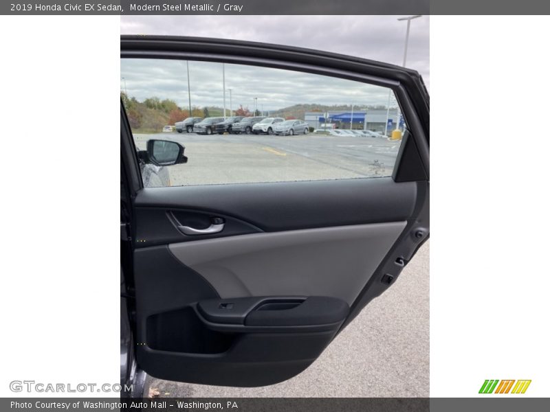 Modern Steel Metallic / Gray 2019 Honda Civic EX Sedan