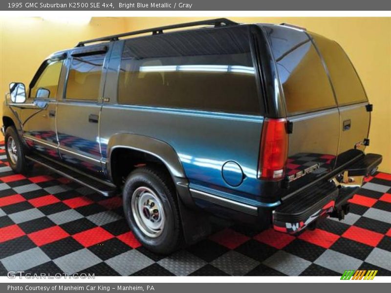 Bright Blue Metallic / Gray 1995 GMC Suburban K2500 SLE 4x4