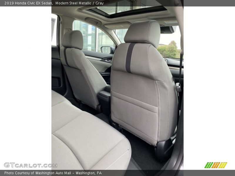 Modern Steel Metallic / Gray 2019 Honda Civic EX Sedan