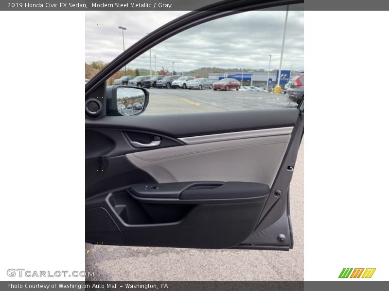 Modern Steel Metallic / Gray 2019 Honda Civic EX Sedan