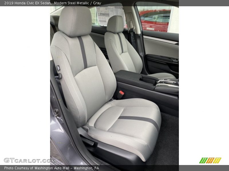 Modern Steel Metallic / Gray 2019 Honda Civic EX Sedan