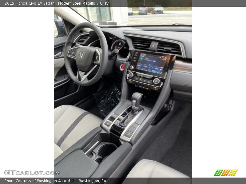Modern Steel Metallic / Gray 2019 Honda Civic EX Sedan