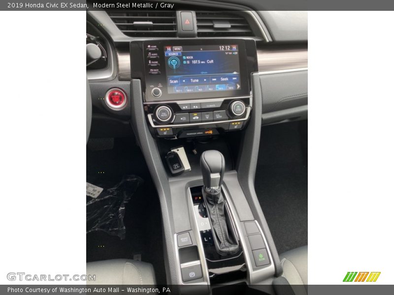 Modern Steel Metallic / Gray 2019 Honda Civic EX Sedan
