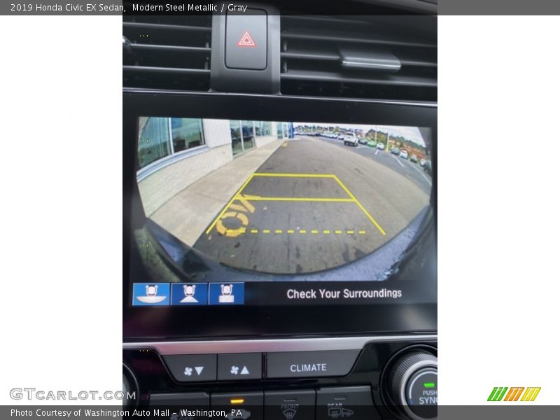 Modern Steel Metallic / Gray 2019 Honda Civic EX Sedan
