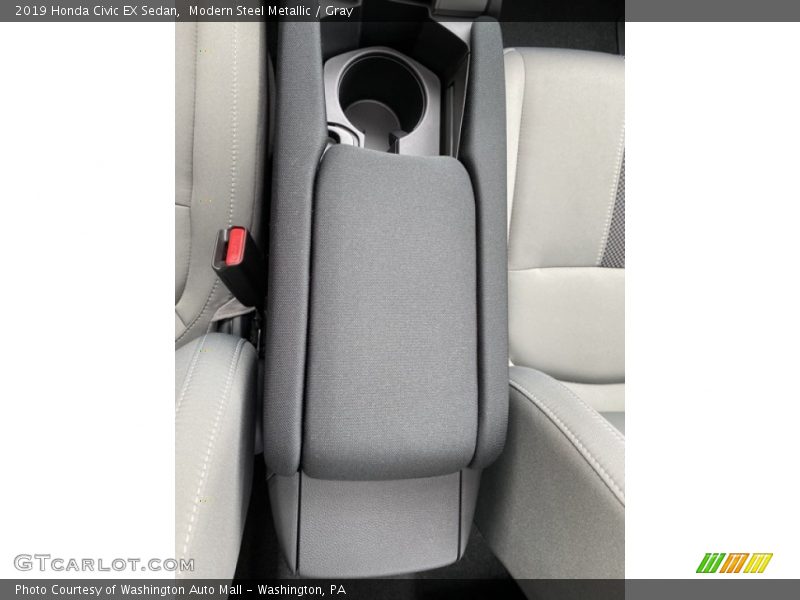 Modern Steel Metallic / Gray 2019 Honda Civic EX Sedan