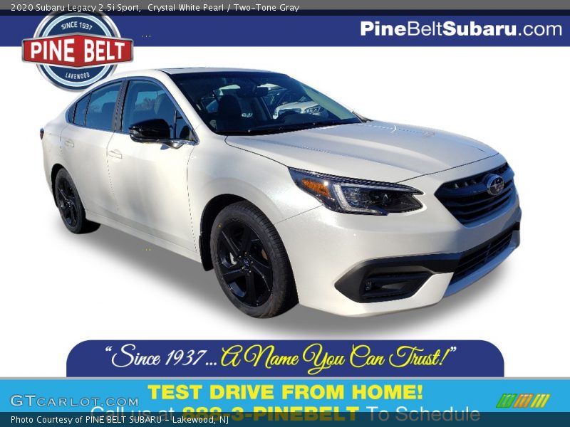 Crystal White Pearl / Two-Tone Gray 2020 Subaru Legacy 2.5i Sport