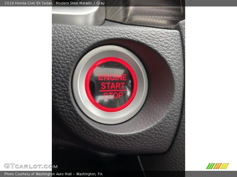 Modern Steel Metallic / Gray 2019 Honda Civic EX Sedan