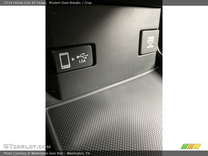Modern Steel Metallic / Gray 2019 Honda Civic EX Sedan