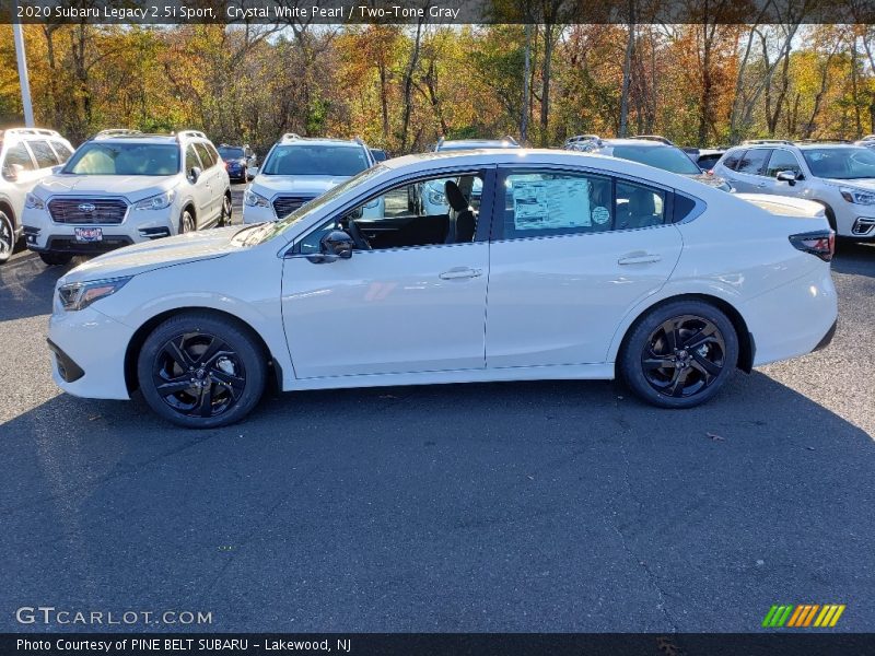 Crystal White Pearl / Two-Tone Gray 2020 Subaru Legacy 2.5i Sport