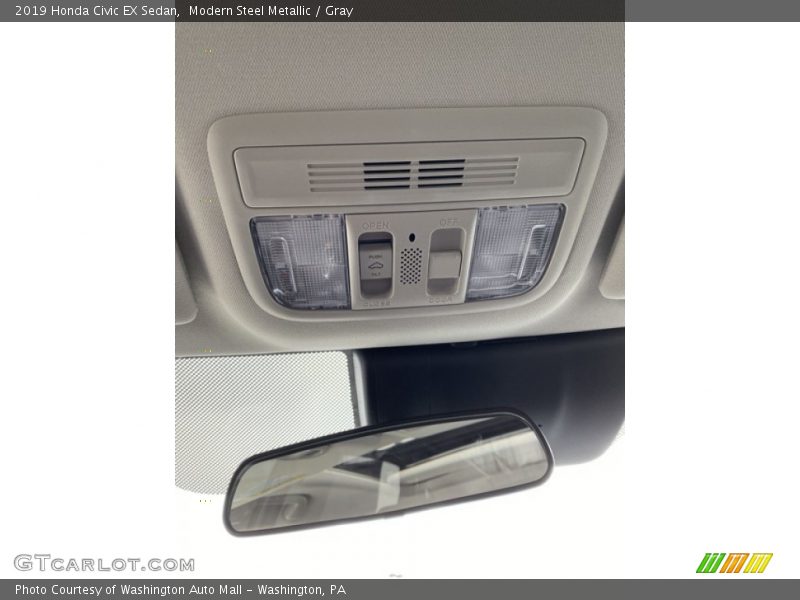 Modern Steel Metallic / Gray 2019 Honda Civic EX Sedan