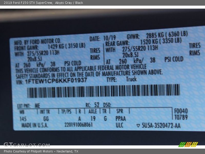 Abyss Gray / Black 2019 Ford F150 STX SuperCrew