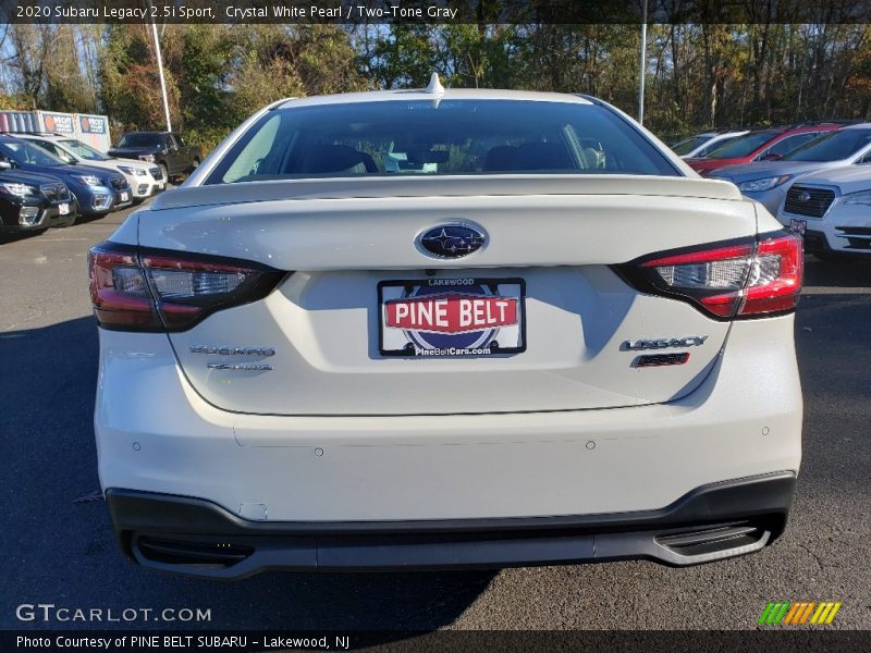 Crystal White Pearl / Two-Tone Gray 2020 Subaru Legacy 2.5i Sport