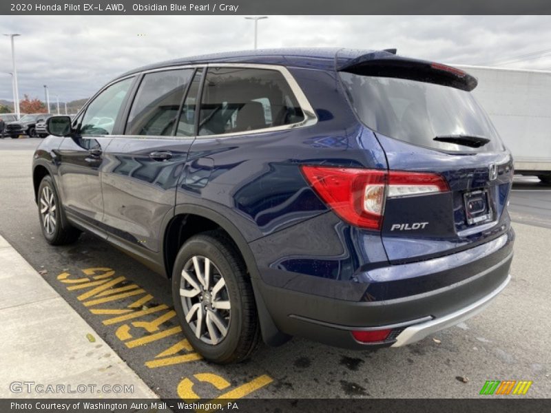 Obsidian Blue Pearl / Gray 2020 Honda Pilot EX-L AWD