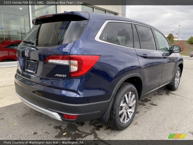 Obsidian Blue Pearl / Gray 2020 Honda Pilot EX-L AWD