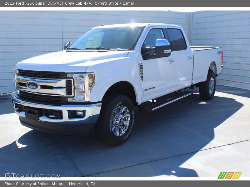 Oxford White / Camel 2019 Ford F350 Super Duty XLT Crew Cab 4x4