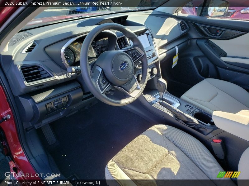 Lithium Red Pearl / Ivory 2020 Subaru Impreza Premium Sedan