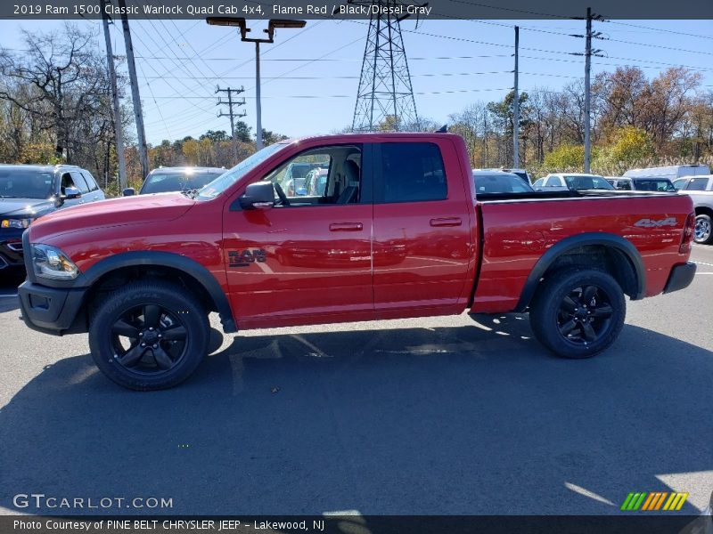 Flame Red / Black/Diesel Gray 2019 Ram 1500 Classic Warlock Quad Cab 4x4