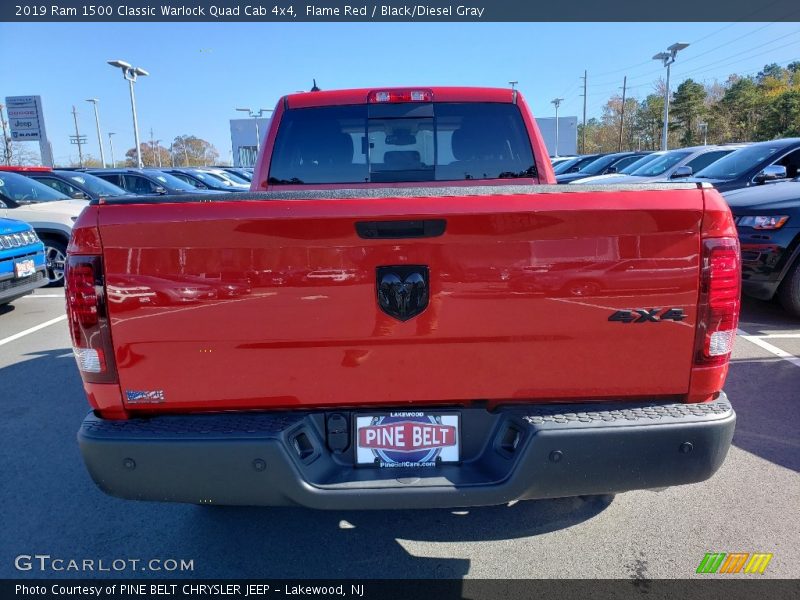 Flame Red / Black/Diesel Gray 2019 Ram 1500 Classic Warlock Quad Cab 4x4