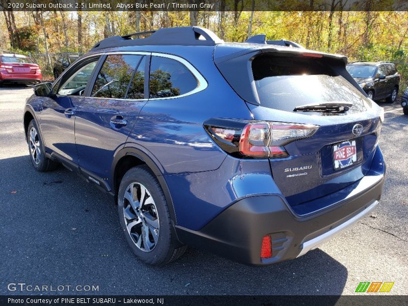 Abyss Blue Pearl / Titanium Gray 2020 Subaru Outback 2.5i Limited