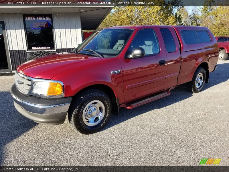 Toreador Red Metallic / Heritage Graphite Grey 2004 Ford F150 XLT Heritage SuperCab