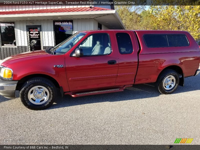 Toreador Red Metallic / Heritage Graphite Grey 2004 Ford F150 XLT Heritage SuperCab