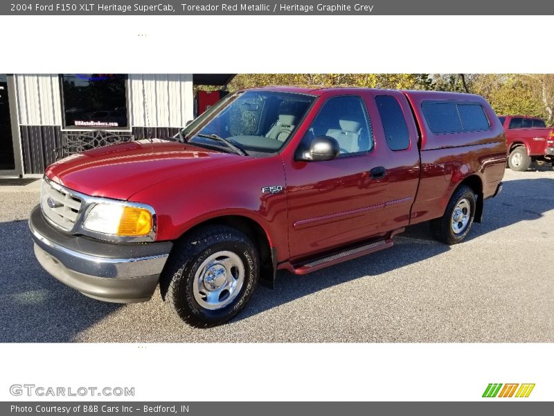 Toreador Red Metallic / Heritage Graphite Grey 2004 Ford F150 XLT Heritage SuperCab