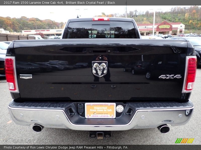 Brilliant Black Crystal Pearl / Black 2017 Ram 1500 Laramie Crew Cab 4x4