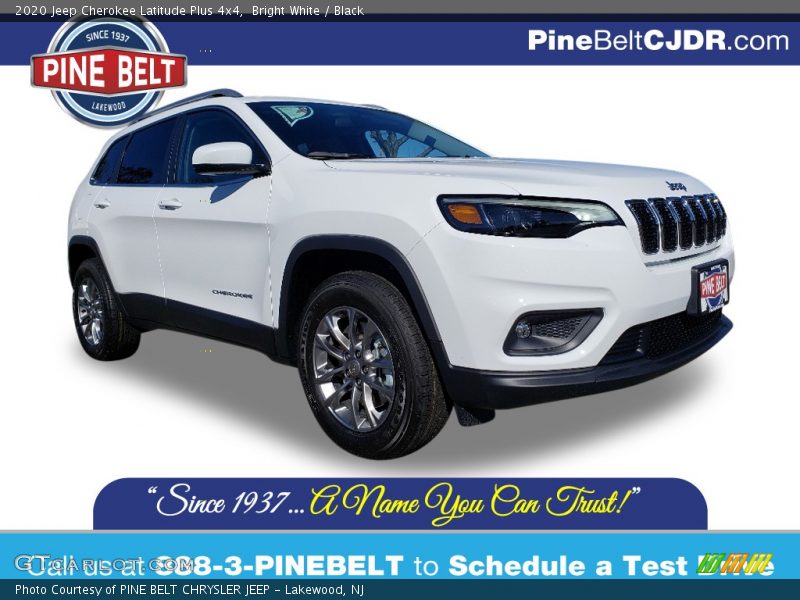 Bright White / Black 2020 Jeep Cherokee Latitude Plus 4x4