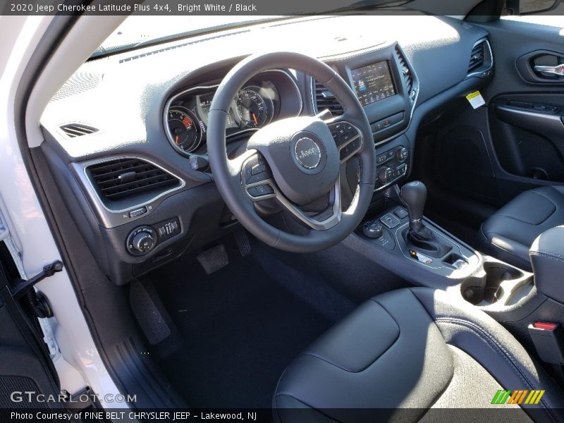 Bright White / Black 2020 Jeep Cherokee Latitude Plus 4x4